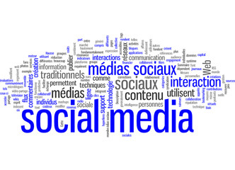 Obraz premium Social Media (médias sociaux)