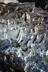 Closeup of glacier