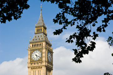 Fototapeta na wymiar Big Ben, Houses of Parliament, Westminster Palace. London