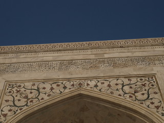 Taj Mahal en la India