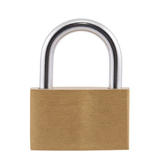 Padlock  with clipping path