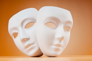 Masks with theatre concept