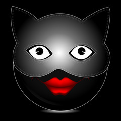 Cat mask smile character