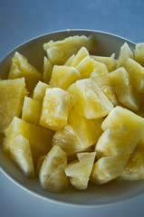 fresh sliced pineapple