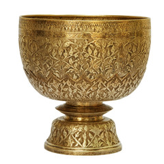 Old antique vintage bronze, brass bowl