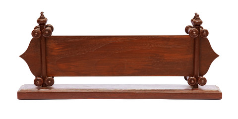 empty wooden plank isolated