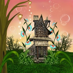 Strana casa nella radura © EllerslieArt