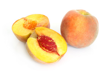 Fresh peach fruits