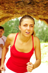 Fototapeta premium Running girl