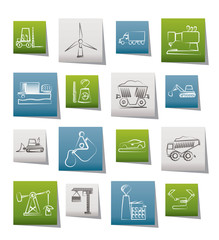 Business and industry icons - vector icon set