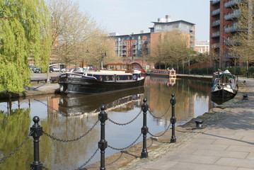 Fototapeta na wymiar Manchester - Castlefield Miejski Heritage Park
