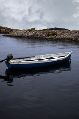 Fototapeta na wymiar fishing boat in a sheltered bay