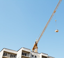 construction with crane