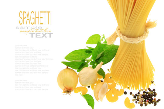 spagetti with simple text