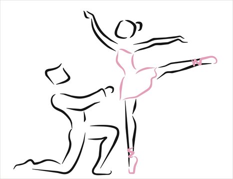 pareja bailando ballet