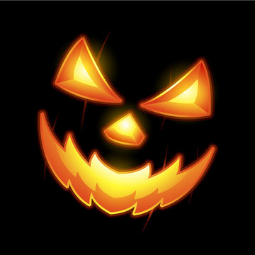 Halloween Jack o lantern smiley face