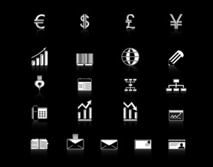 green finance icon set
