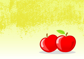 Background with red apples