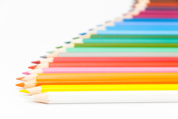 Fototapeta premium Number of colored pencils