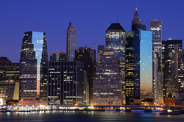 Fototapeta na wymiar Landmark budynków w Lower Manhattan New York City