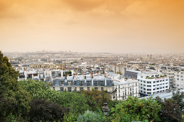 Fototapeta na wymiar Paris, toits et terrasse