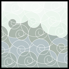 Abstract Geometric Mosaic Background: Waves