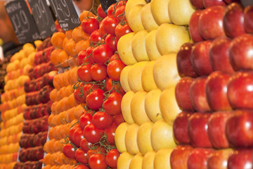 Colored fruits