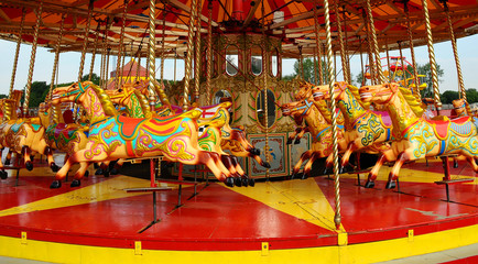 Colourful carousel