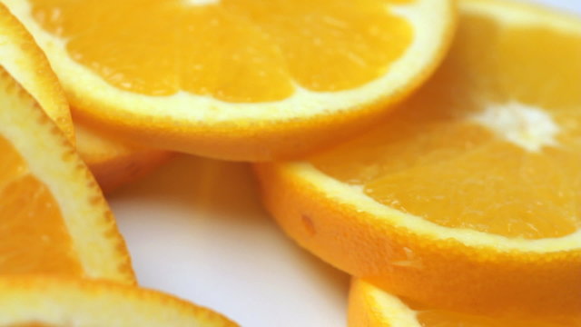 wedges orange on white background