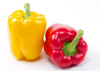 red and yellow peppers