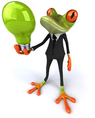 Fototapeta na wymiar Business frog