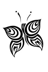 tribal butterfly