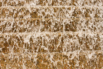Water Cascading a Concrete Fountain
