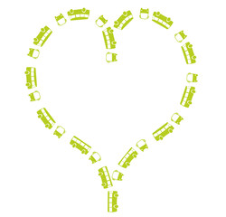 transport en commun forme de coeur © Ainoa