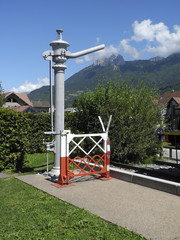 Manche à eau pour locomotive à vapeur