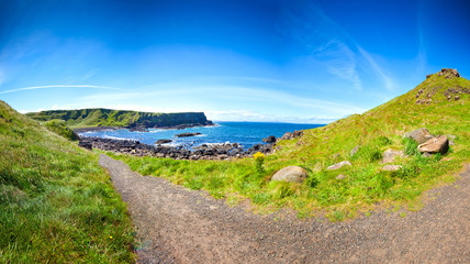 Scenic Footpath. Giant's Causeway. Northern Ireland.