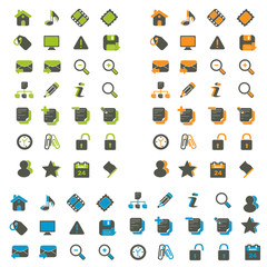 Pack iconos dos colores