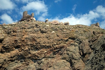 old castle on the rock