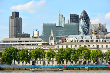 City of London, from across the River Thames