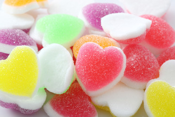 Heart sign jelly background