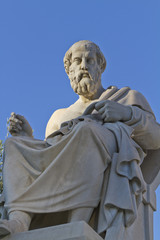 Fototapeta premium statue of Plato from the Academy of Athens,Greece