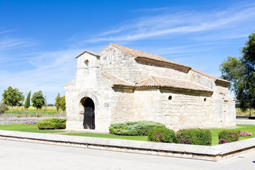 Fototapeta na wymiar Church of San Juan Bautista, Banos de Cerrato, Castile and Leon