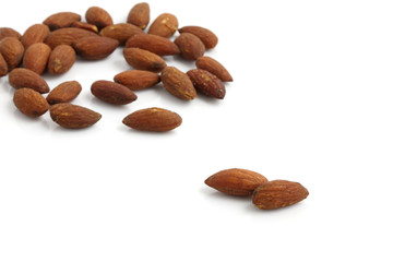 almond isolated in white background