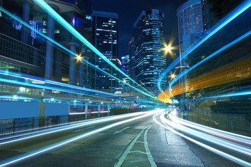 Fototapeta na wymiar Traffic in downtown of a city, pearl of the east: Hong Kong.