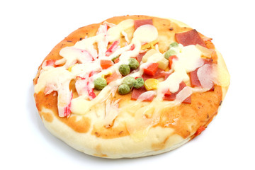 Pizza isolated in white background