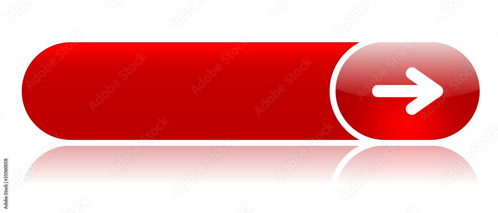 Poster red web button (vector template gel internet arrow click here)