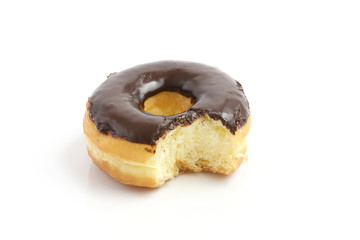 Chocolate Donut isolated in white background