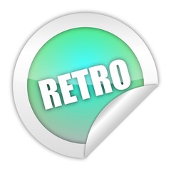 button aufgedreht retro 1