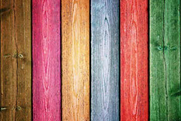 bunte Holzbretter