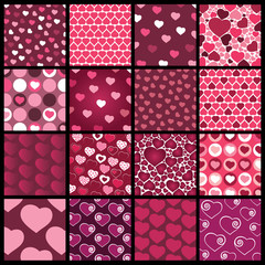 16 Colorful Abstract Backgrounds: Hearts